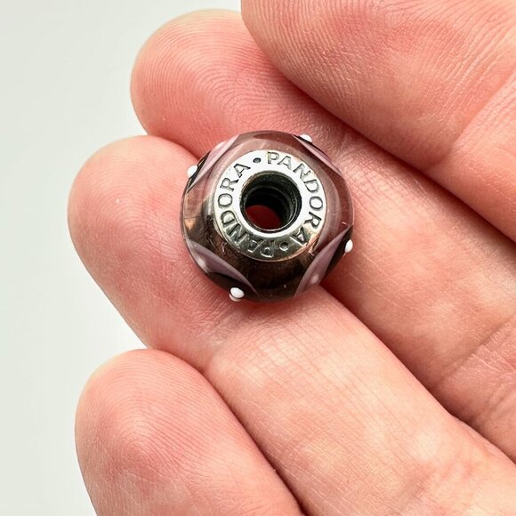Pandora Lady Bug Murano Glass Charm 925 ALE Sterling Silver - Picture 3 of 4